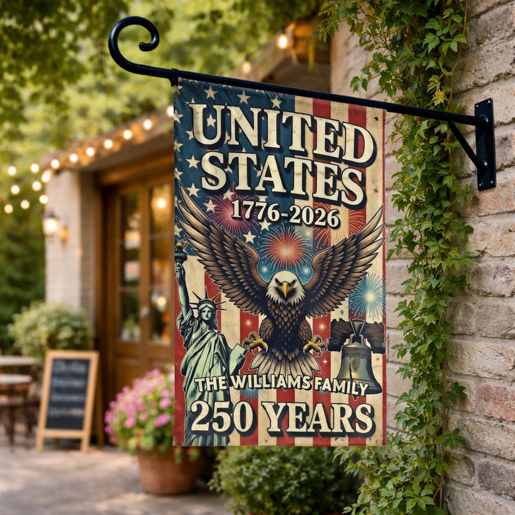 Personalized United States 250 Years 1776-2026 Flag