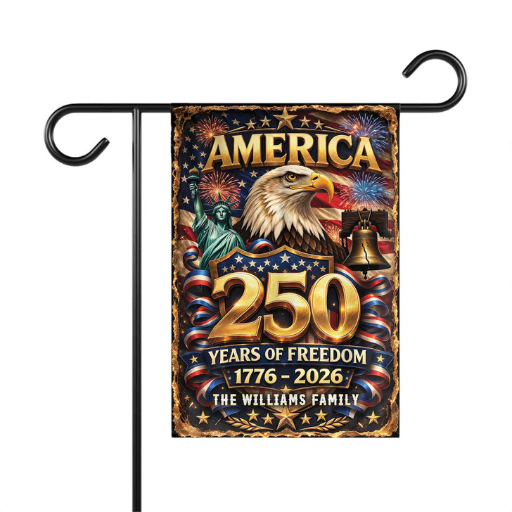 Personalized God Bless America 250 Years Flag