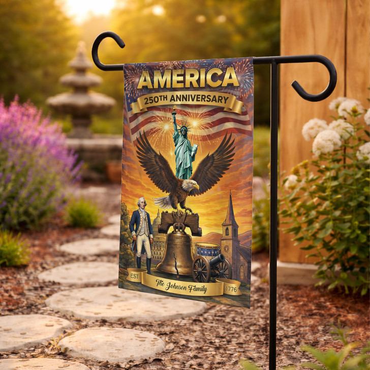 Personalized America 250th Anniversary 1776 Flag