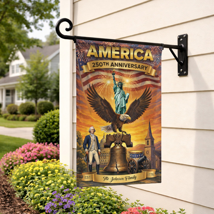 Personalized America 250th Anniversary 1776 Flag