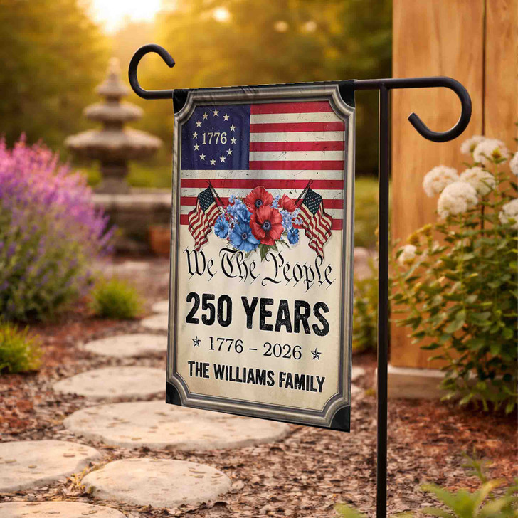 Personalized We The People 250 Years 1776-2026 Flag