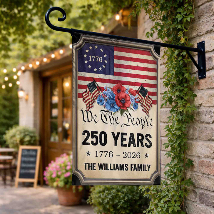 Personalized We The People 250 Years 1776-2026 Flag