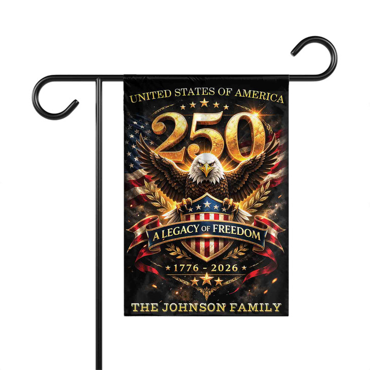 Personalized United States 250th Anniversary Legacy Garden Flag