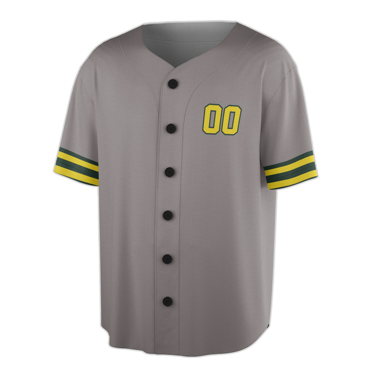 Custom Yellow Baseball Jersey – Minimalist Pattern, Personalized Name & Number – Adult, Youth, Kid