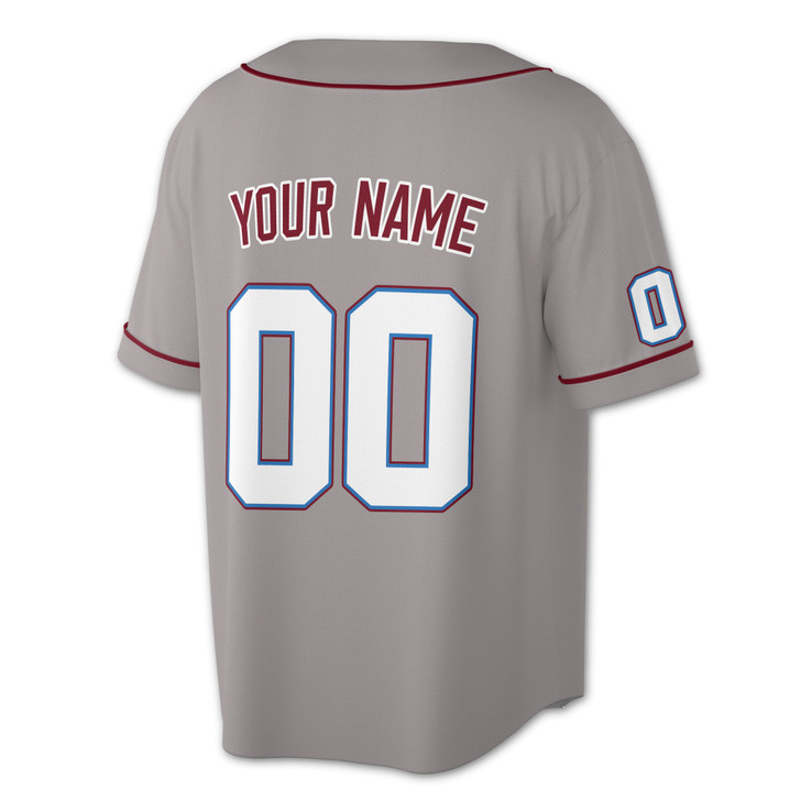 Custom White -Maroon Baseball Jersey - Personalized Name & Number - Adult, Youth, Kid