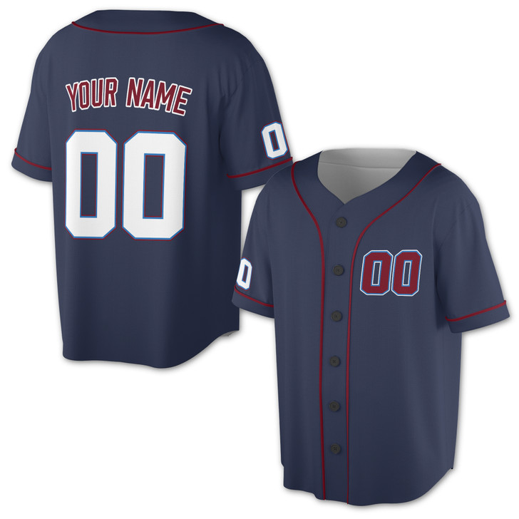 Custom White -Maroon Baseball Jersey - Personalized Name & Number - Adult, Youth, Kid