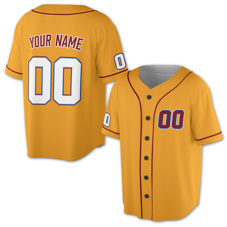 Custom White -Maroon Baseball Jersey - Personalized Name & Number - Adult, Youth, Kid