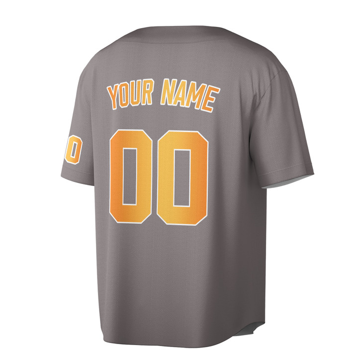 Custom Orange Baseball Jersey - Personalized Name & Number - Adults & Kids
