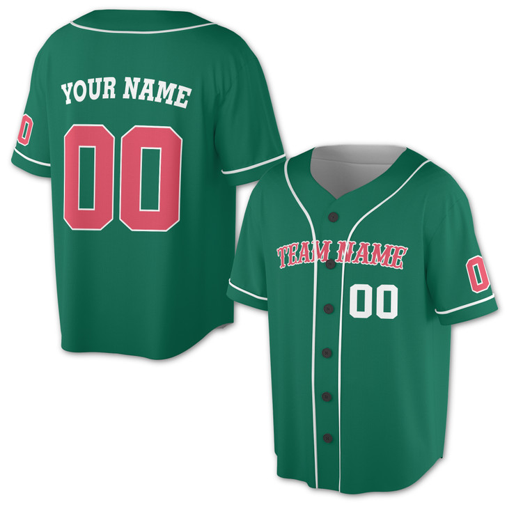 Custom Red  White Trim Baseball Jersey - Personalized Name & Number - Adult, Youth, Kid
