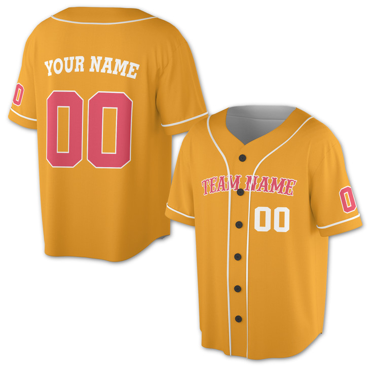Custom Red  White Trim Baseball Jersey - Personalized Name & Number - Adult, Youth, Kid