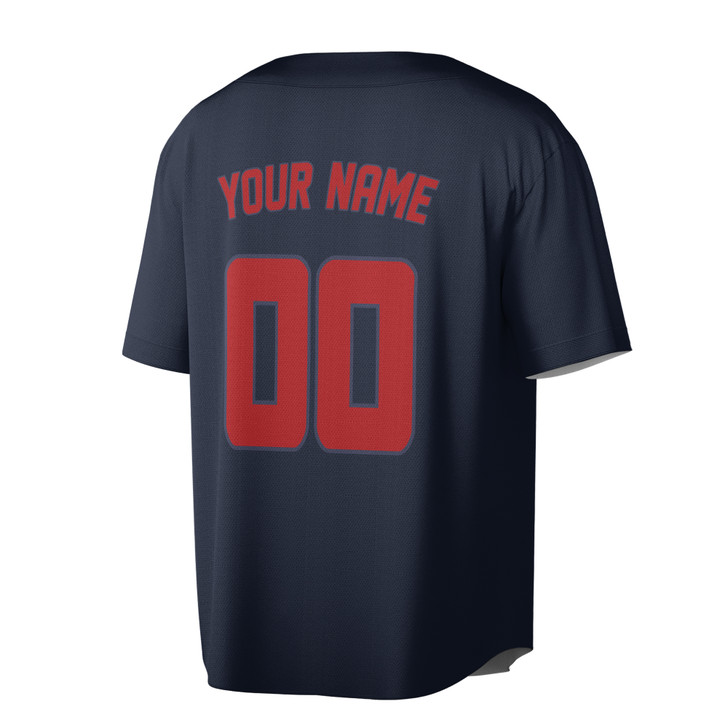 Custom Solid  Red  Trim Baseball Jersey - Personalized Name & Number - Adult, Youth, Kid.