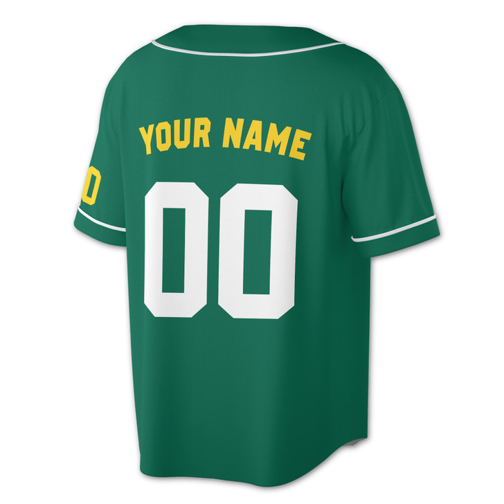 Custom Yellow White Trim Baseball Jersey - Personalized Name & Number - Adult, Youth, Kid