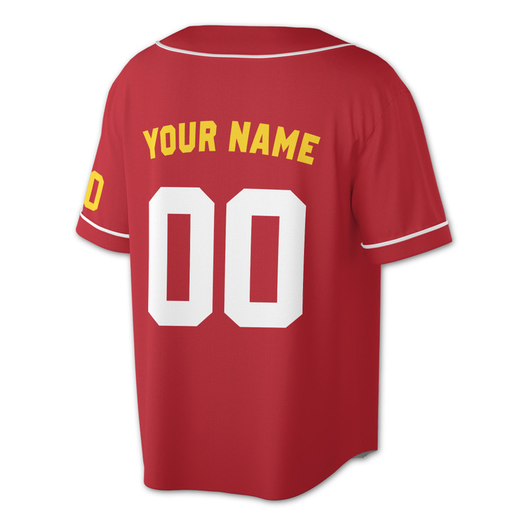 Custom Yellow White Trim Baseball Jersey - Personalized Name & Number - Adult, Youth, Kid