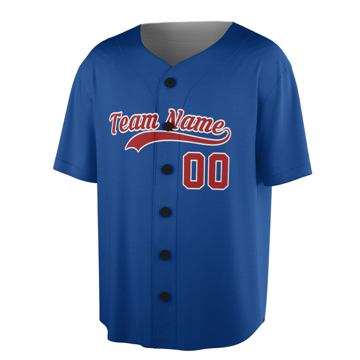 Custom Solid Red  Baseball Jersey - Personalized Name & Number - Adult, Youth, Kid.