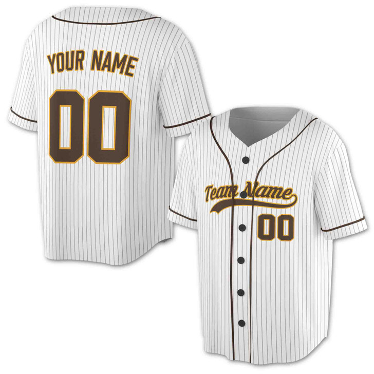 Custom Pinstripe with Teal Piping Baseball Jersey - Personalized Name & Number - Adult, Youth, Kid.