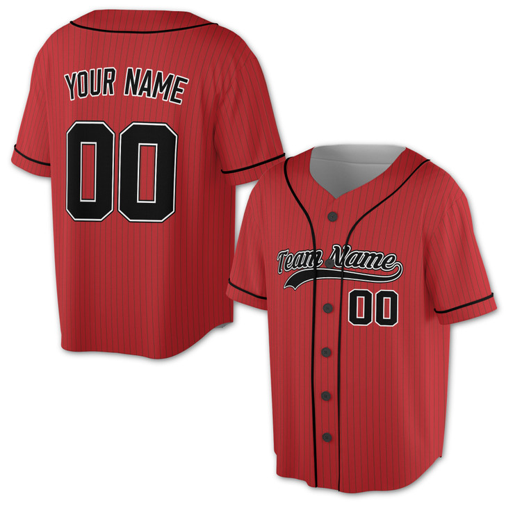 Custom Pinstripe with Teal Piping Baseball Jersey - Personalized Name & Number - Adult, Youth, Kid.