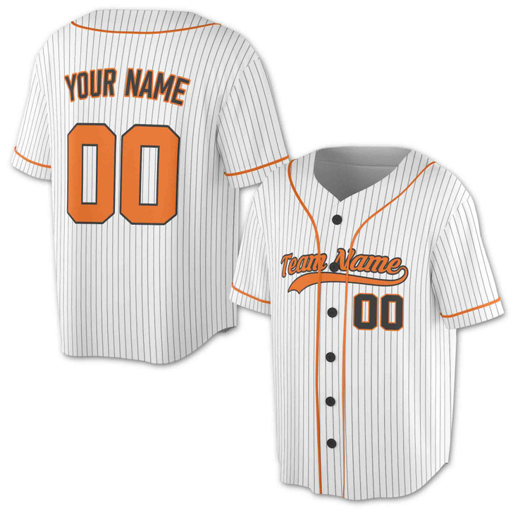 Custom Pinstripe with Teal Piping Baseball Jersey - Personalized Name & Number - Adult, Youth, Kid.