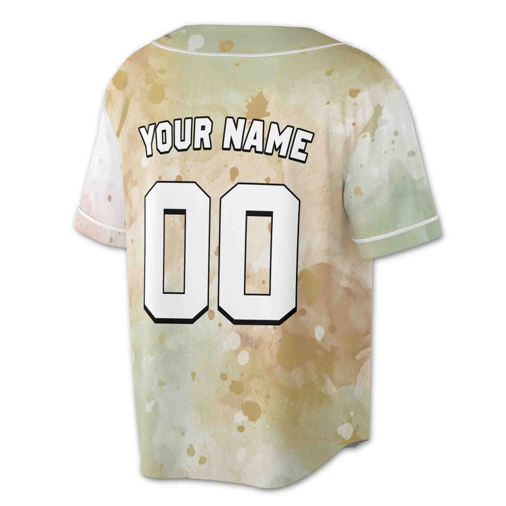 Custom  Watercolor Baseball Jersey - Personalized Name, Team & Number - Adult, Youth, Kid