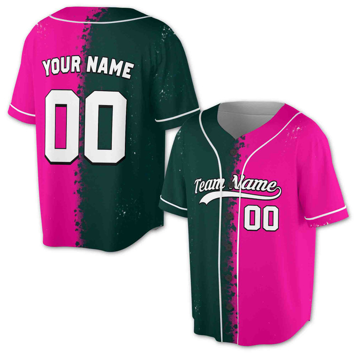 Custom  Splatter Baseball Jersey - Personalized Name, Team & Number - Adult, Youth, Kid