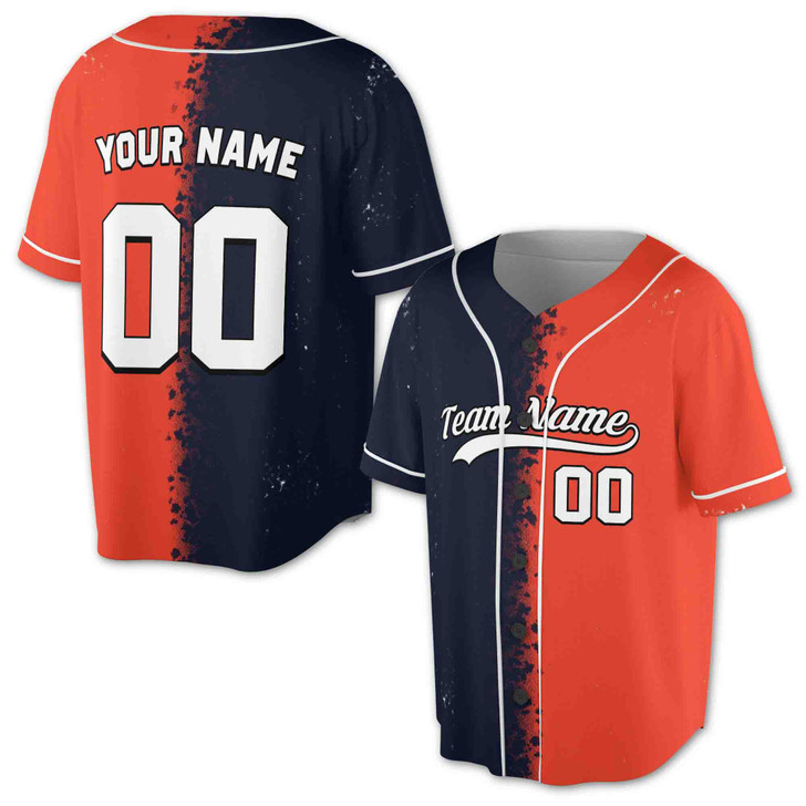 Custom  Splatter Baseball Jersey - Personalized Name, Team & Number - Adult, Youth, Kid