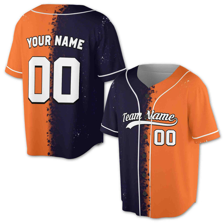 Custom  Splatter Baseball Jersey - Personalized Name, Team & Number - Adult, Youth, Kid