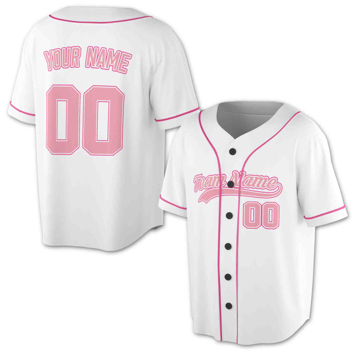 Custom Muticolor Trim Baseball Jersey - Personalized Name, Team & Number - Adult, Youth, Kid