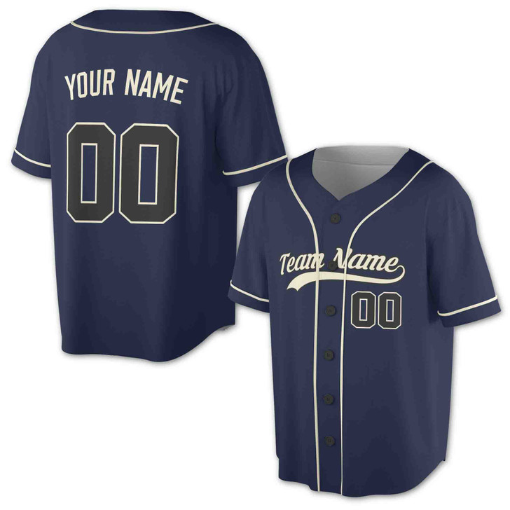 Custom Muticolor Trim Baseball Jersey - Personalized Name, Team & Number - Adult, Youth, Kid