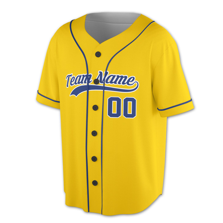 Custom  Light Blue Piping Baseball Jersey - Personalized Name, Team & Number - Adult, Youth, Kid