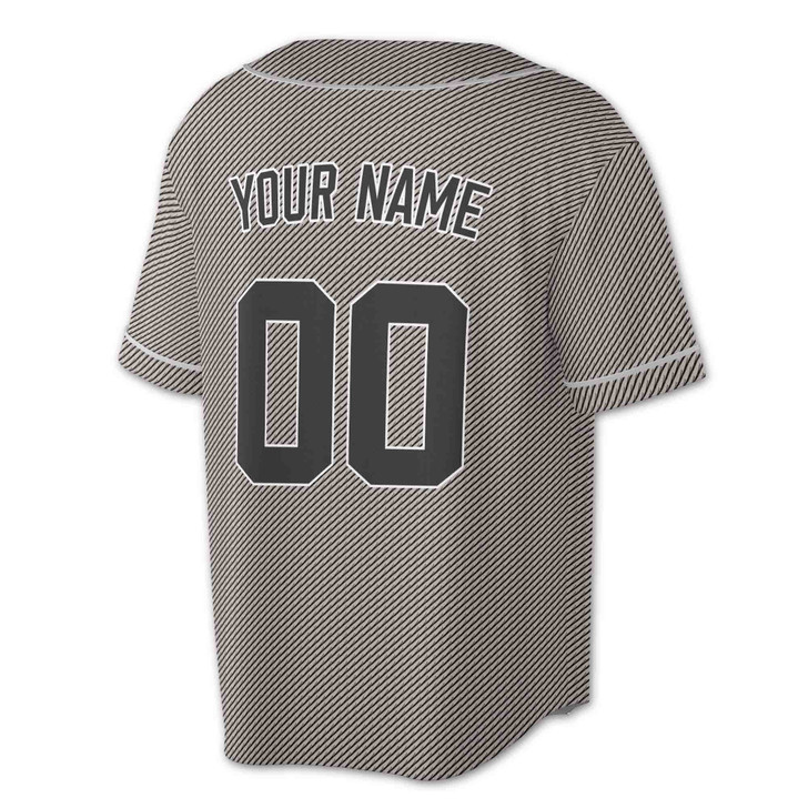 Custom Teal Diagonal Stripes Baseball Jersey - Personalized Name, Team & Number - Adult, Youth, Kid