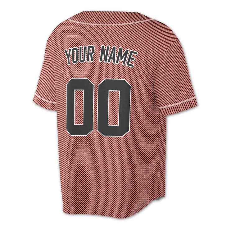 Custom Teal Diagonal Stripes Baseball Jersey - Personalized Name, Team & Number - Adult, Youth, Kid