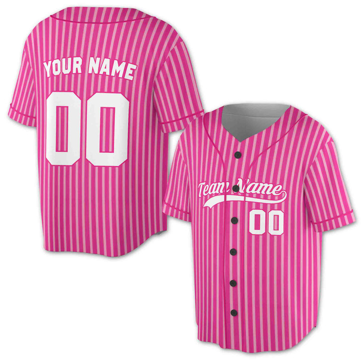 Custom Lime White Pinstripe Baseball Jersey - Personalized Name, Team & Number - Adult, Youth, Kid