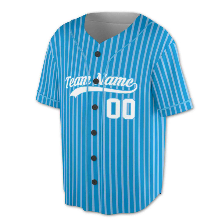 Custom Lime White Pinstripe Baseball Jersey - Personalized Name, Team & Number - Adult, Youth, Kid