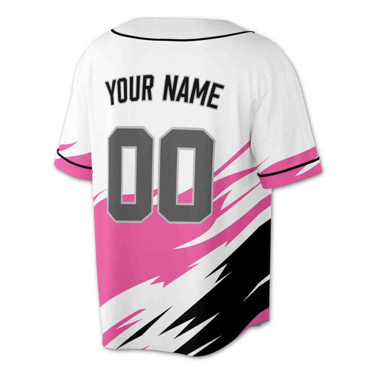 Custom Blue Black Dynamic Slash Baseball Jersey - Personalized Name, Team & Number - Adult, Youth, Kid