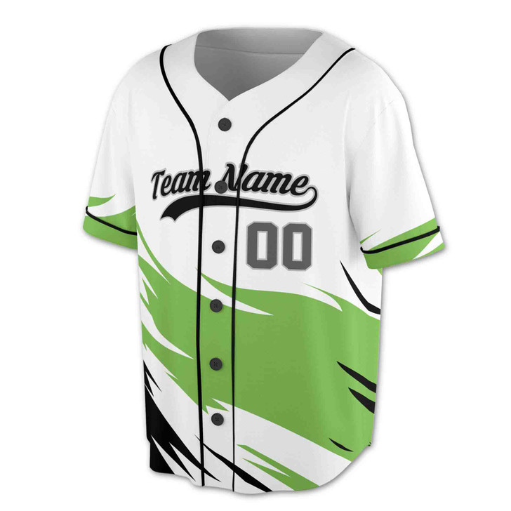 Custom Blue Black Dynamic Slash Baseball Jersey - Personalized Name, Team & Number - Adult, Youth, Kid