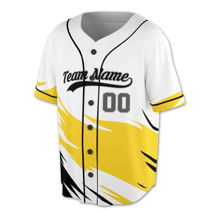 Custom Blue Black Dynamic Slash Baseball Jersey - Personalized Name, Team & Number - Adult, Youth, Kid