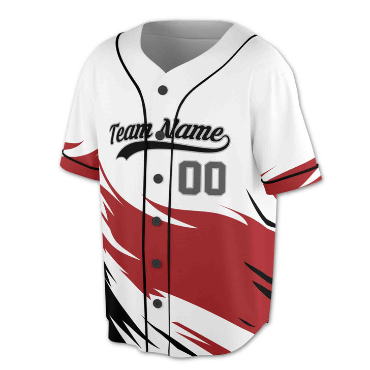 Custom Blue Black Dynamic Slash Baseball Jersey - Personalized Name, Team & Number - Adult, Youth, Kid