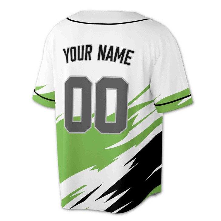 Custom Blue Black Dynamic Slash Baseball Jersey - Personalized Name, Team & Number - Adult, Youth, Kid