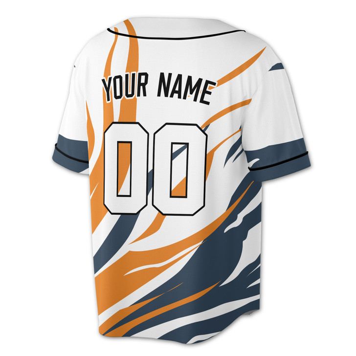 Custom Navy Teal Dynamic Wave Baseball Jersey - Personalized Name, Team & Number - Adult, Youth, Kid