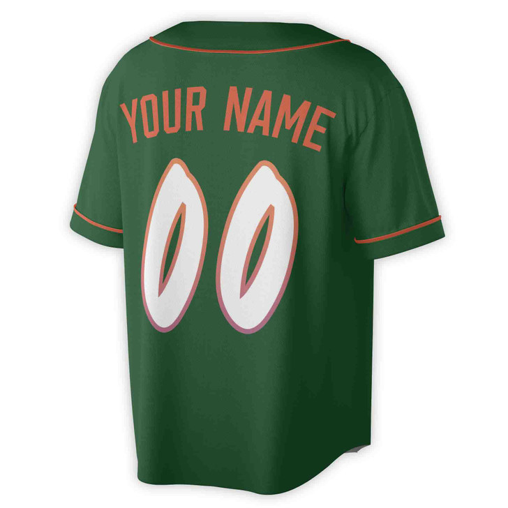 Custom Name, Team Name, Number Black & Orange Solid Pattern, Multicolor Baseball Jersey - Adult, Youth, Kid