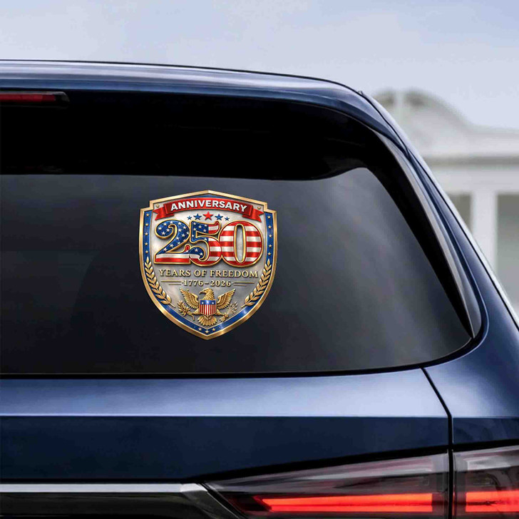 USA 250th Anniversary 1776-2026 Patriotic Eagle Car Window Vinyl Decal