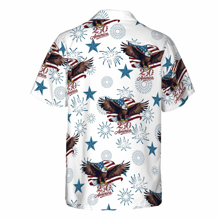 Honoring 250th Anniversary Iwo Jima Flag Raising Button Down Shirt S-5XL