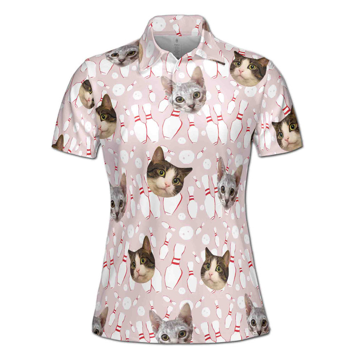 Customize Funny Pattern Option With Your Face Photo Women's Polo Shirt S-5XL