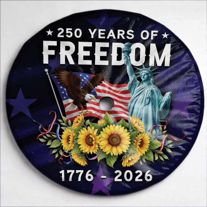 America 250 Years of Freedom 1776-2026 Spare Tire Cover