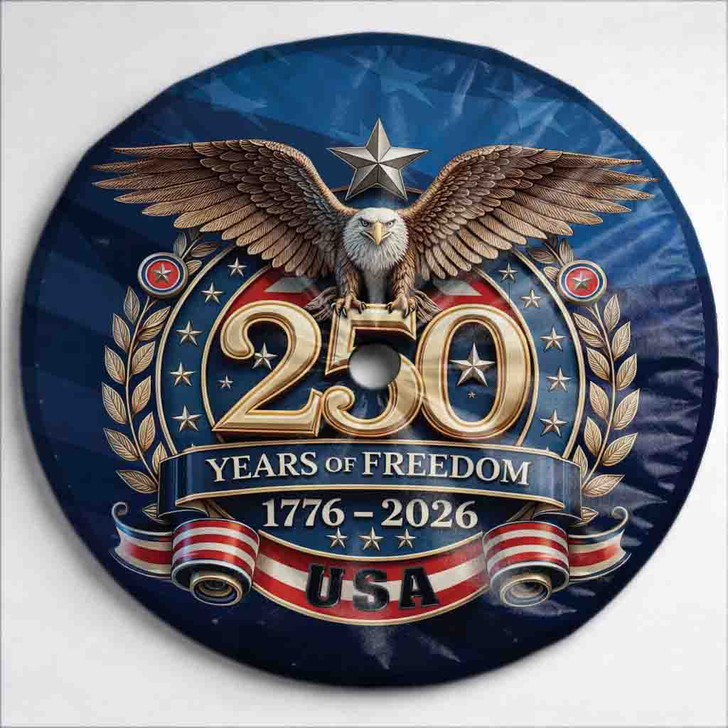 Vintage American Pride 250th Celebration Eagle Spare Tire Cover