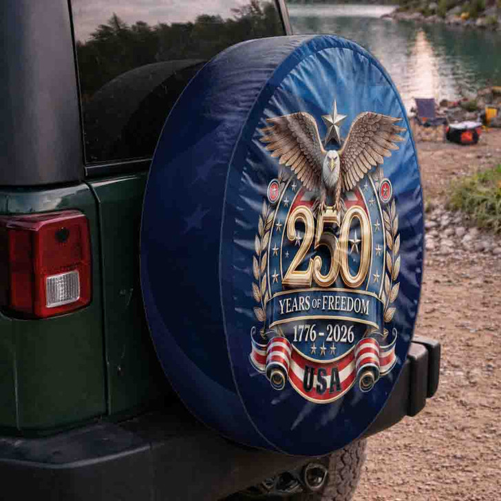 Vintage American Pride 250th Celebration Eagle Spare Tire Cover