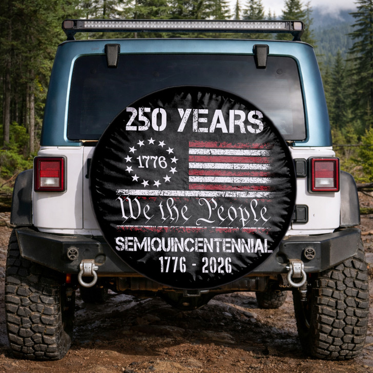 We The People American 250th Anniversary Liberty Spare Tire Cover