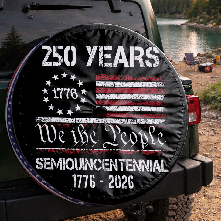We The People American 250th Anniversary Liberty Spare Tire Cover