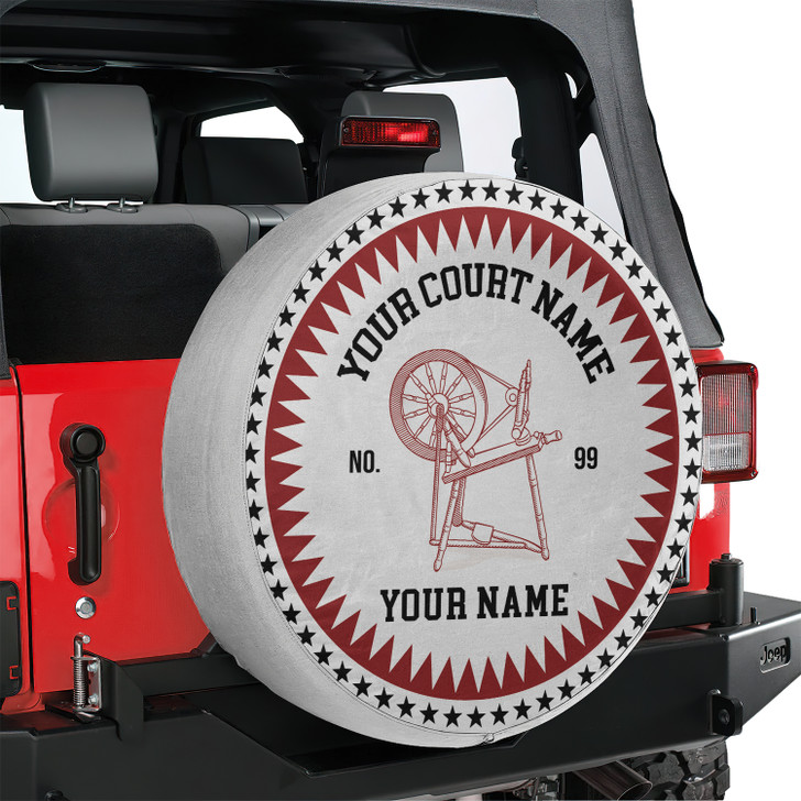 Custom Heroines of Jericho Symbol Mason Stars White Black Red Spare Tire Cover