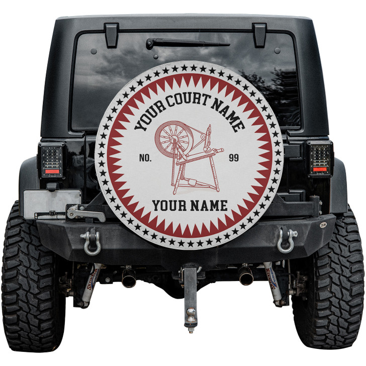 Custom Heroines of Jericho Symbol Mason Stars White Black Red Spare Tire Cover