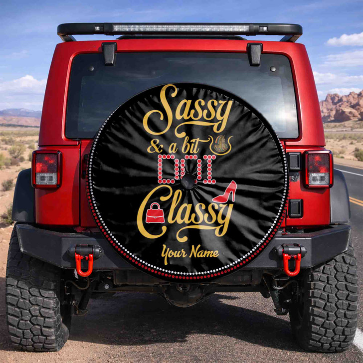 Custom Imperial Court Symbol Sassy And A Bit Classy Spare Tire Cover, DOI Gift